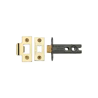 LAL0137-PB M&period;Marcus CE Heavy Duty Tubular Latch 3" Polished Brass Finish