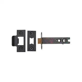 LAL0138-BLK M&period;Marcus CE Heavy Duty Tubular Latch 4" Matt Black Finish