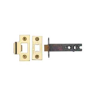 LAL0138-PB M&period;Marcus CE Heavy Duty Tubular Latch 4" Polished Brass Finish