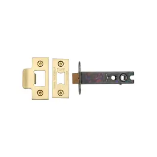 LAL0138-SB M&period;Marcus CE Heavy Duty Tubular Latch 4" Satin Brass Finish