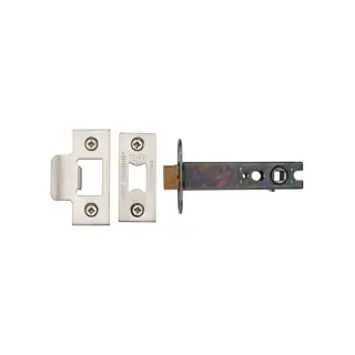 LAL0138-SN&SC M&period;Marcus CE Heavy Duty Tubular Latch 4" Satin Chrome&sol;Nickel Finish
