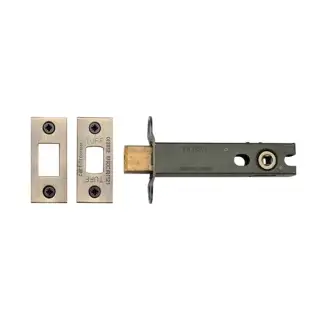LAL0277-AT M&period;Marcus CE Tubular Deadbolt 4" Antique Brass Finish