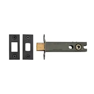 LAL0277-BLK M&period;Marcus CE Tubular Deadbolt 4" Matt Black Finish