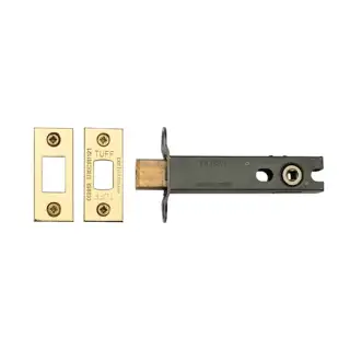 LAL0277-PB M&period;Marcus CE Tubular Deadbolt 4" Polished Brass Finish