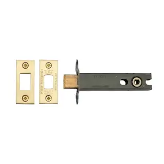 LAL0277-SB M&period;Marcus CE Tubular Deadbolt 4" Satin Brass Finish