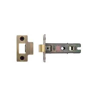 LAL0082-AT M&period;Marcus CE Tubular Latch 3" Antique Brass Finish