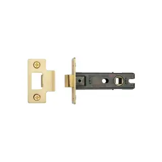 LAL0082-SB M&period;Marcus CE Tubular Latch 3" Satin Brass Finish