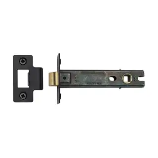 LAL0083-BLK M&period;Marcus CE Tubular Latch 4" Black Finish