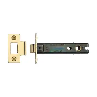 LAL0083-PB M&period;Marcus CE Tubular Latch 4" Polished Brass Finish