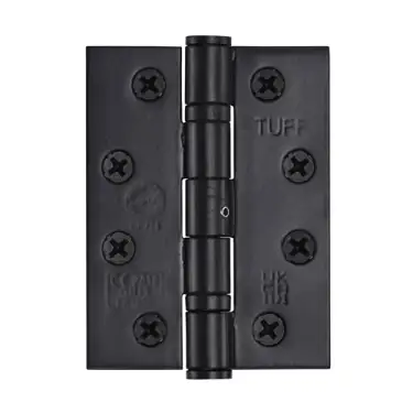 Click Here To Enlarge This Photo Of SS-4X3-BKMT M&period;Marcus Stainless Steel Line Grade 13 Ball Bearing Hinges 4" x 3" x 3mm Matt Black finish