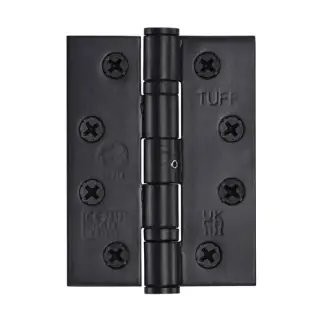 SS-4X3-BKMT M&period;Marcus Stainless Steel Line Grade 13 Ball Bearing Hinges 4" x 3" x 3mm Matt Black finish