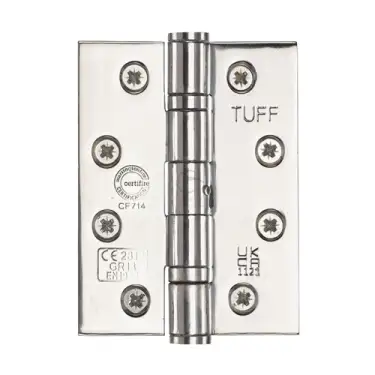 Click Here To Enlarge This Photo Of SS-4X3-PS M&period;Marcus Stainless Steel Line Grade 13 Ball Bearing Hinges 4" x 3" x 3mm Polished Steel finish