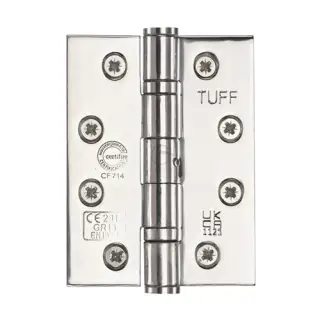 SS-4X3-PS M&period;Marcus Stainless Steel Line Grade 13 Ball Bearing Hinges 4" x 3" x 3mm Polished Steel finish
