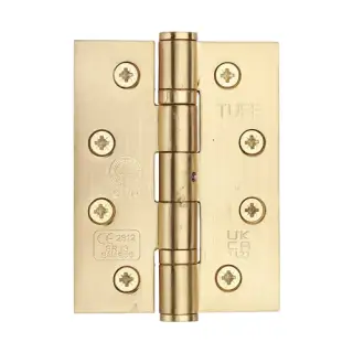 SS-4X3-SB M&period;Marcus Stainless Steel Line Grade 13 Ball Bearing Hinges 4" x 3" x 3mm Satin Brass finish