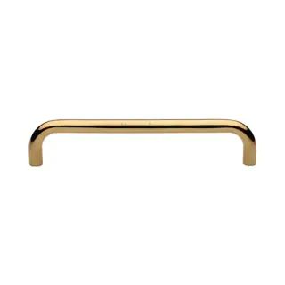 V1475 320-PB M&period;Marcus Heritage Brass Door Pull Handle Tubular Design 320mm Polished Brass finish