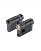 V5EP45SBKE - Zoo Hardware Vier V5 Euro Profile Single Cylinder 45mm (35/10) Black