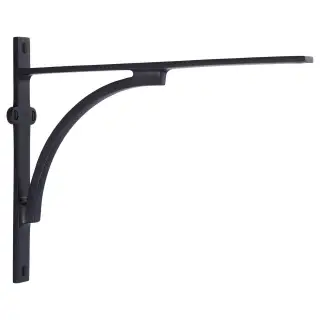 BR2140 10-BKMT Heritage Brass Arch Shelf Bracket 10'' x 8'' Matt Black finish