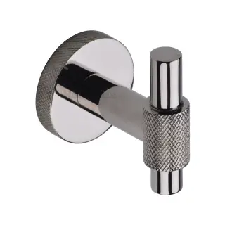 V1042-PNF Heritage Brass Knurled Bar Hook Polished Nickel Finish