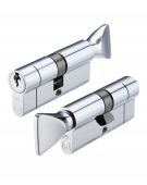 V5EP60CTPCE - Zoo Hardware Vier V5 Euro Profile Cylinder & Turn 60mm (30/30T) Polished Chrome