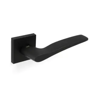 H1018SQMBPVD Valli Otello Lever on Square Rosette - Matt Black PVD
