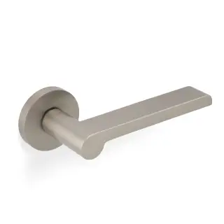 H1054SNPVD Valli W&period;W Lever on Round Rosette - Satin Nickel PVD