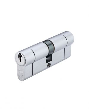 Click Here To Enlarge This Photo Of V5EP60DSCE - Zoo Hardware Vier V5 Euro Profile Double Cylinder 60mm (30/30) Satin Chrome