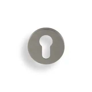 K1101SNPVD Valli Euro Profile Push-on Round Rosette Escutcheon - Satin Nickel PVD