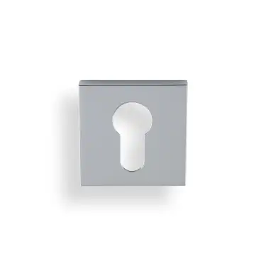 Click Here To Enlarge This Photo Of K1101SQPCPVD Valli Euro Profile Push-on Square Rosette Escutcheon - Polished Chrome PVD