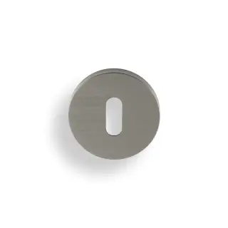 K1103SNPVD Valli Lock Profile Push-on Round Rosette Escutcheon - Satin Nickel PVD