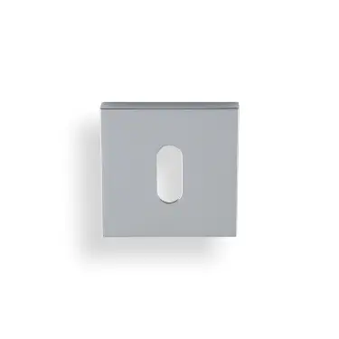 Click Here To Enlarge This Photo Of K1103SQPCPVD Valli Lock Profile Push-on Square Rosette Escutcheon - Polished Chrome PVD