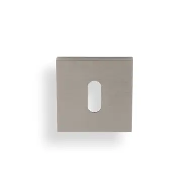 Click Here To Enlarge This Photo Of K1103SQSNPVD Valli Lock Profile Push-on Square Rosette Escutcheon - Satin Nickel PVD