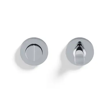 Click Here To Enlarge This Photo Of K1104PCPVD Valli Turn & Release Screw-on Round Rosette - Polished Chrome PVD