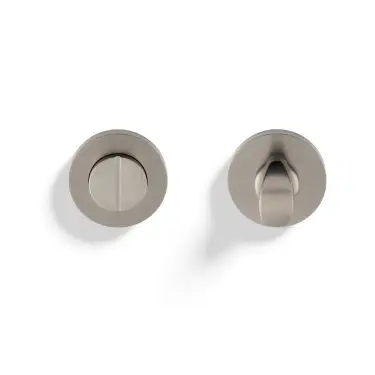Click Here To Enlarge This Photo Of K1104SNPVD Valli Turn & Release Screw-on Round Rosette - Satin Nickel PVD
