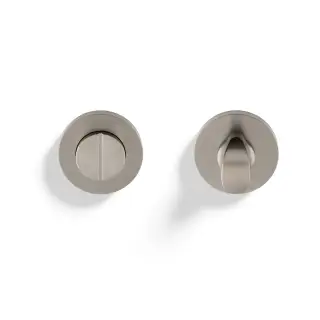 K1104SNPVD Valli Turn & Release Screw-on Round Rosette - Satin Nickel PVD