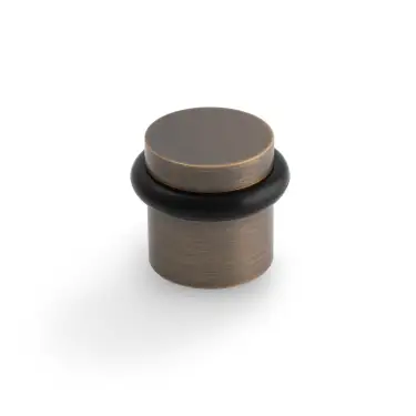 Click Here To Enlarge This Photo Of K1300AB Valli 38 x 35mm - Floor Mounted Plain Doorstop - Concealed Fix - Antique Brass