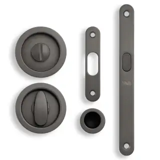K1500ANT Valli Radius Sliding Door Set - Anthracite
