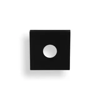 KSQ-MBPVD Valli Square Rosette Cover Pack - Matt Black PVD