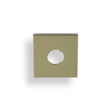 Click Here To Enlarge This Photo Of KSQ-PBPVD Valli Square Rosette Cover Pack - Polished Brass PVD