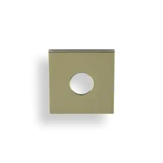 KSQ-PBPVD Valli Square Rosette Cover Pack - Polished Brass PVD