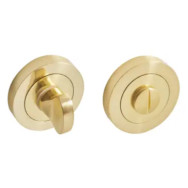 Click Here To Enlarge This Photo Of Eclipse 63594 Matt Satin Brass Thumbturn & Release on Round Rose &lpar;Freestyle Range&rpar;