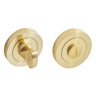 Eclipse 63594 Matt Satin Brass Thumbturn & Release on Round Rose &lpar;Freestyle Range&rpar;