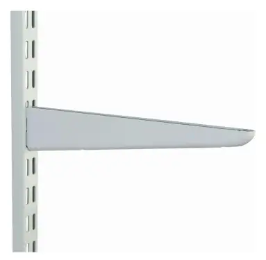 Click Here To Enlarge This Photo Of SDB120BC - Prosolve Sapphire White Twin Slot Shelving Bracket 120mm