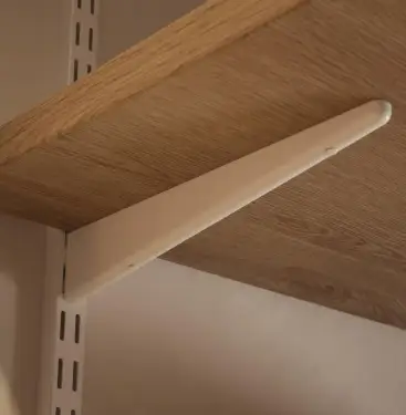 Click Here To Enlarge This Photo Of SDB470BC - Prosolve Sapphire White Twin Slot Shelving Bracket 470mm