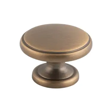 Click Here To Enlarge This Photo Of FTD524SAB - Carlisle Brass Fingertip Design Oxford Knob 32mm Antique Brass