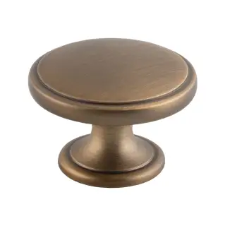 FTD524AB - Carlisle Brass Fingertip Design Oxford Knob 38mm Antique Brass