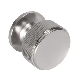 Eclipse 95501 34mm Linear Knurled Cupboard Knob - Satin Nickel