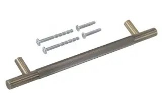 Eclipse 95533 160mm Linear Knurled Cupboard Handle - Antique Bronze