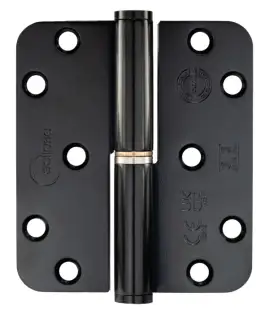 Eclipse 14352BLK Grade 13 Matt Black &lpar;Stainless Steel&rpar; Lift Off Radius Corner Hinges 102mm x 88mm x 3mm &lpar;Right Hand&rpar;