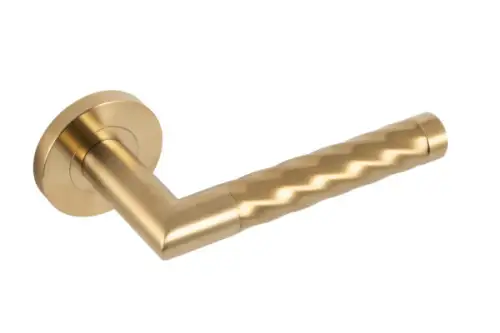 Click Here To Enlarge This Photo Of Eclipse 34335 Helix Ultimate Solid Stainless Lever On Rose - Satin Brass