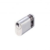 V5OP40SSCE - Zoo Hardware Vier V5 Oval Profile Single Cylinder 40mm (30/10) Satin Chrome
